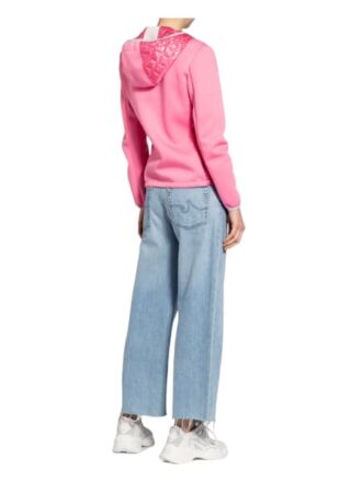 Frieda&Freddies Sweatjacke Mit Steppeinsatz pink
