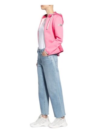 Frieda&Freddies Sweatjacke Mit Steppeinsatz pink