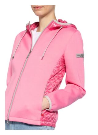 Frieda&Freddies Sweatjacke Mit Steppeinsatz pink