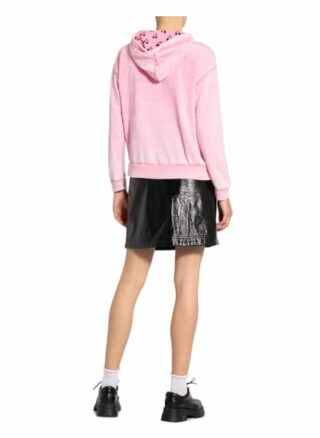 Frogbox Hoodie Mit Schmucksteinbesatz rosa