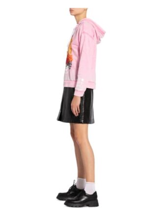 Frogbox Hoodie Mit Schmucksteinbesatz rosa