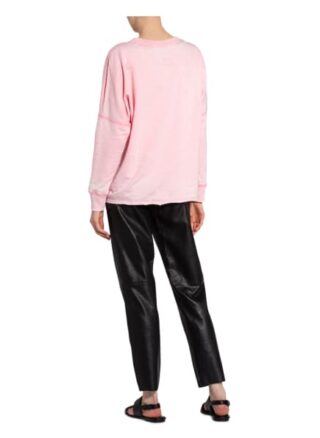 Frogbox Sweatshirt Mit Schmucksteinbesatz rosa