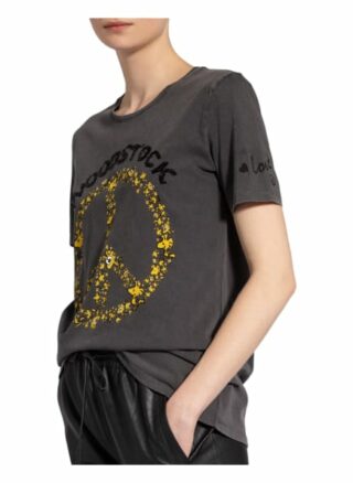 Frogbox T-Shirt Mit Pailletten- Und Schmucksteinbesatz schwarz