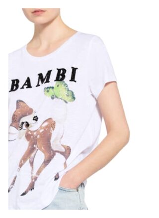 Frogbox T-Shirt Mit Schmucksteinbesatz weiss