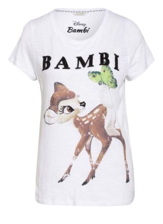 Frogbox T-Shirt Mit Schmucksteinbesatz weiss