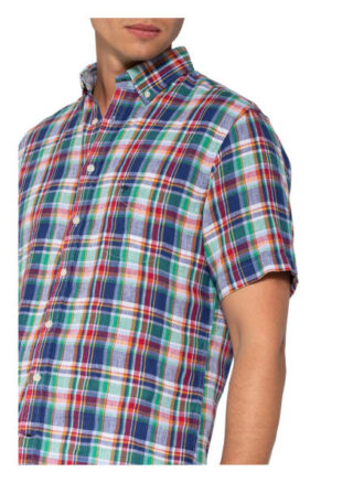 FYNCH-HATTON Kurzarm-Hemd Herren, Blau