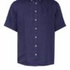 FYNCH-HATTON Kurzarm-Hemd Herren, Blau