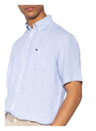FYNCH-HATTON Kurzarm-Hemd Herren, Blau