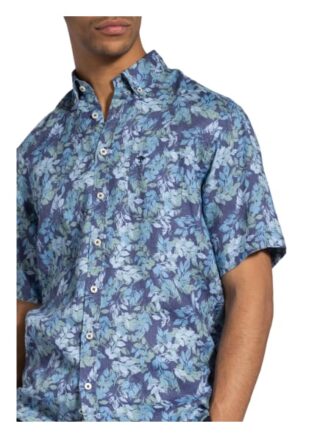 FYNCH-HATTON Kurzarm-Hemd Herren, Blau