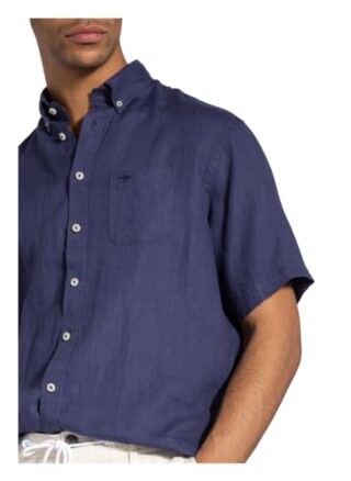 FYNCH-HATTON Kurzarm-Hemd Herren, Blau
