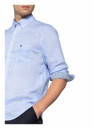 FYNCH-HATTON Leinenhemd Herren, Blau
