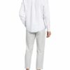 Fynch-Hatton Leinenhemd Mit Stehkragen Comfort Fit weiss