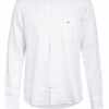 Fynch-Hatton Leinenhemd Mit Stehkragen Comfort Fit weiss