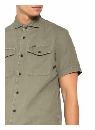 G-Star Raw Marine Service Kurzarm-Hemd Herren, Grün