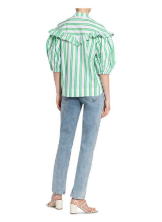 Ganni Bluse Mit 3/4-Arm gruen