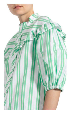 Ganni Bluse Mit 3/4-Arm gruen