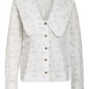 Ganni Bluse Mit Rüschenbesatz weiss