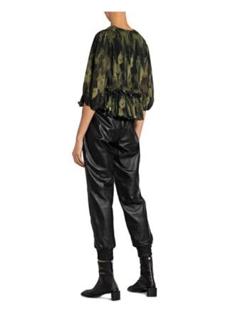 Ganni Blusenshirt Mit 3/4-Arm gruen
