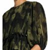 Ganni Blusenshirt Mit 3/4-Arm gruen