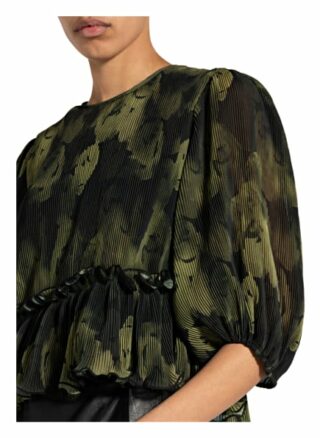 Ganni Blusenshirt Mit 3/4-Arm gruen