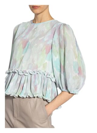 Ganni Blusenshirt Mit 3/4-Arm weiss