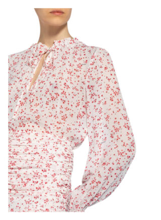 Ganni Blusenshirt Mit Rüschenbesatz weiss