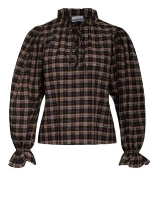 Ganni Blusenshirt schwarz