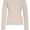 Ganni Cashmere-Pullover Mit Schmucksteinbesatz weiss