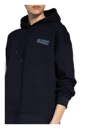 Ganni Oversized-Hoodie blau