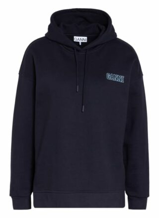 Ganni Oversized-Hoodie blau