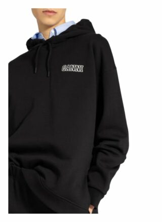 Ganni Oversized-Hoodie schwarz