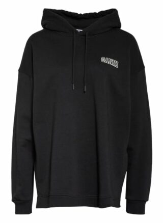 Ganni Oversized-Hoodie schwarz