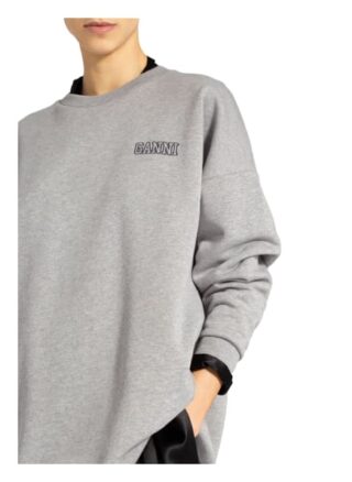 Ganni Oversized-Sweatshirt grau