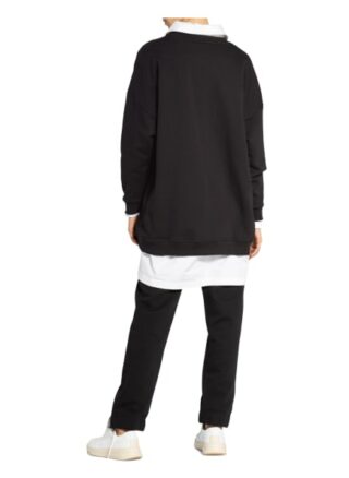 Ganni Oversized-Sweatshirt schwarz