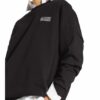 Ganni Oversized-Sweatshirt schwarz