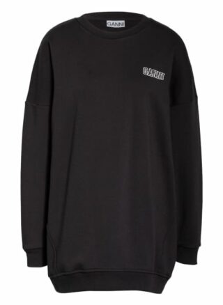 Ganni Oversized-Sweatshirt schwarz