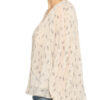 Ganni Plisseebluse beige