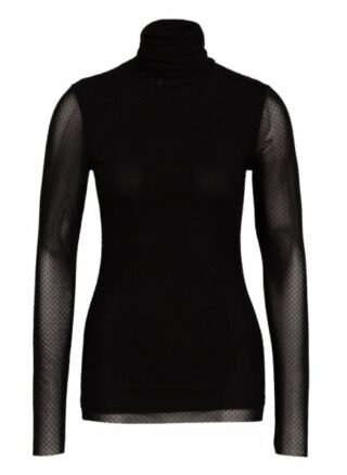 Ganni Rollkragenshirt schwarz