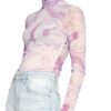 Ganni Rollkragenshirt violett