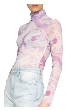 Ganni Rollkragenshirt violett