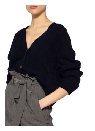 Ganni Strickjacke Mit Alpaka blau