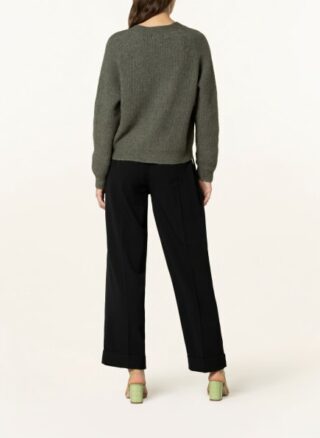 Ganni Strickjacke Mit Alpaka gruen