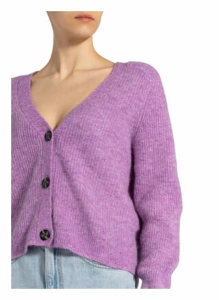 Ganni Strickjacke Mit Alpaka pink