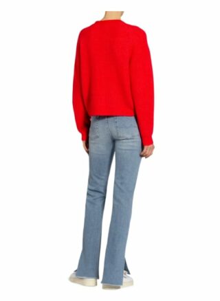 Ganni Strickjacke Mit Alpaka rot
