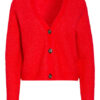 Ganni Strickjacke Mit Alpaka rot