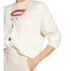 Ganni Strickjacke Mit Alpaka weiss