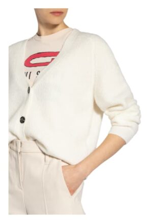 Ganni Strickjacke Mit Alpaka weiss