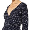 Ganni Wickelbluse blau