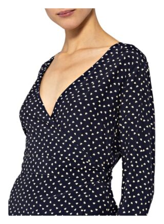 Ganni Wickelbluse blau