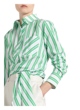 Ganni Wickelbluse gruen